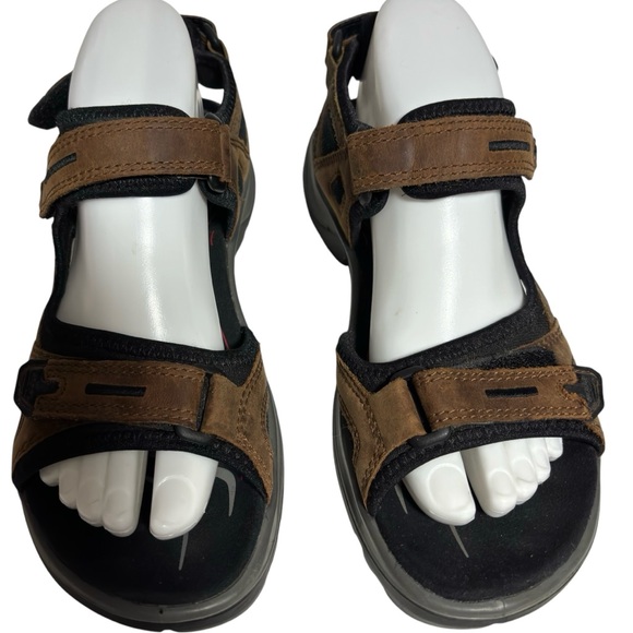 Ecco Receptor Technology Arch Support Wave Footbed Sandals Women’s Size 39 US 8 - Picture 1 of 12